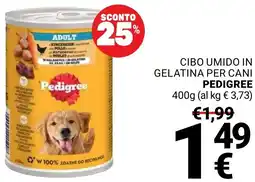 Supermercati Gulliver Cibo umido in gelatina per cani PEDIGREE offerta