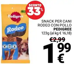 Supermercati Gulliver Snack per cani rodeo con pollo PEDIGREE offerta