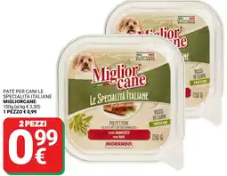 Supermercati Gulliver Patè per cani le specialità italiane MIGLIORCANE offerta