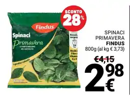 Supermercati Gulliver Spinaci primavera FINDUS offerta