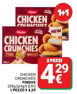 Supermercati Gulliver Chicken crunchies FINDUS offerta