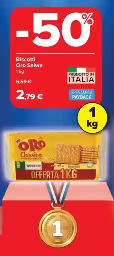 Carrefour Market Biscotti Oro Saiwa offerta