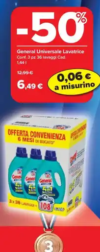Carrefour Market General Universale Lavatrice offerta