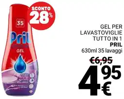 Supermercati Gulliver Gel per lavastoviglie tutto in 1 PRIL offerta