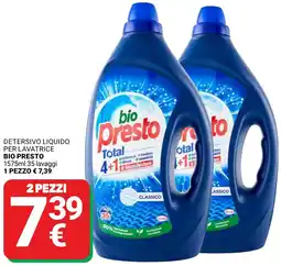 Supermercati Gulliver Detersivo liquido per lavatrice BIO PRESTO offerta