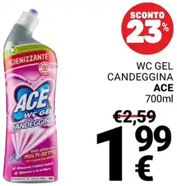 Supermercati Gulliver Wc gel candeggina ACE offerta