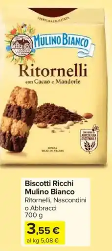 Carrefour Market Biscotti Ricchi Mulino Bianco offerta