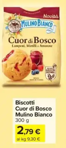 Carrefour Market Biscotti Cuor di Bosco Mulino Bianco offerta