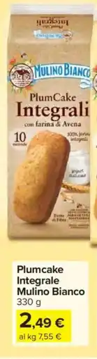 Carrefour Market Plumcake Integrale Mulino Bianco offerta