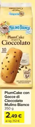 Carrefour Market Plumcake con Gocce di Cioccolato Mulino Bianco offerta