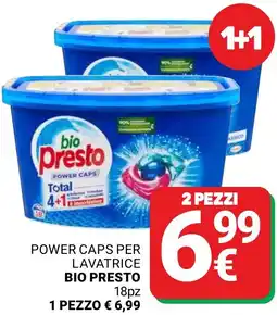 Supermercati Gulliver Power caps per lavatrice BIO PRESTO offerta