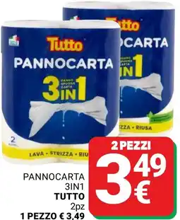 Supermercati Gulliver Pannocarta 3in1 TUTTO offerta