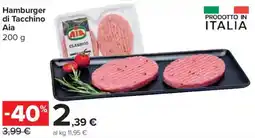 Carrefour Market Hamburger di Tacchino Aia offerta