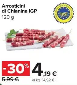 Carrefour Market Arrosticini di Chianina IGP offerta