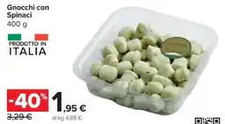 Carrefour Market Gnocchi con Spinaci offerta