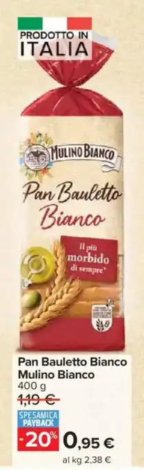 Carrefour Market Pan Bauletto Bianco Mulino Bianco offerta
