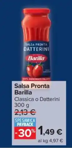 Carrefour Market Salsa Pronta Barilla offerta