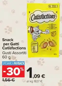 Carrefour Market Snack per Gatti Catisfactions offerta
