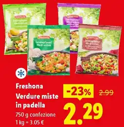 Lidl Freshona Verdure miste in padella offerta