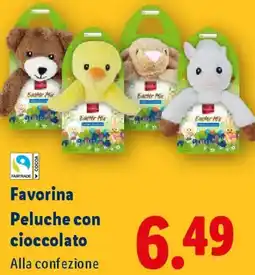 Lidl Favorina Peluche con cioccolato offerta