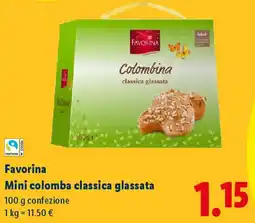 Lidl Favorina Mini colomba classica glassata offerta