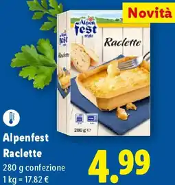 Lidl Alpenfest Raclette offerta