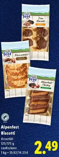 Lidl Alpenfest Biscotti offerta