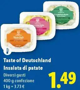 Lidl Taste of Deutschland Insalata di patate offerta