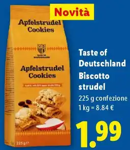 Lidl Taste of Deutschland Biscotto strudel offerta