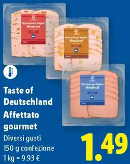 Lidl Taste of Deutschland Affettato gourmet offerta