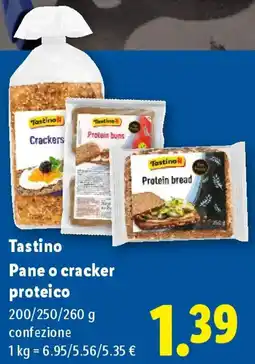 Lidl Tastino Pane o cracker proteico offerta