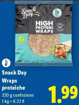 Lidl Snack Day Wraps proteiche offerta