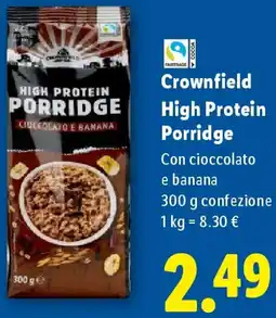 Lidl Crownfield High Protein Porridge offerta