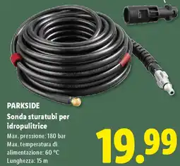 Lidl PARKSIDE Sonda sturatubi per idropulitrice offerta