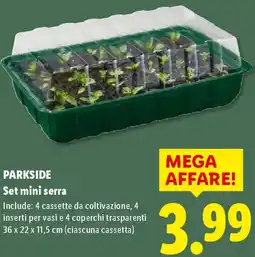 Lidl PARKSIDE Set mini serra offerta