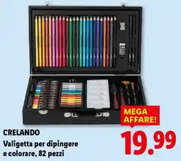 Lidl CRELANDO Valigetta per dipingere e colorare offerta