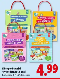 Lidl Libro per bambini "Prime letture", 8 pezzi offerta