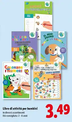 Lidl Libro di attività per bambini offerta