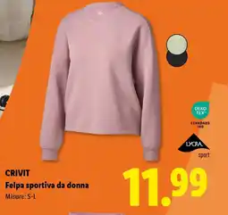 Lidl CRIVIT Felpa sportiva da donna offerta