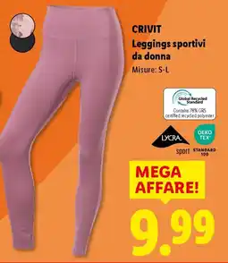 Lidl CRIVIT Leggings sportivi da donna offerta