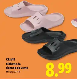 Lidl CRIVIT Ciabatte da donna e da uomo offerta