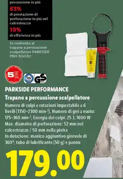 Lidl PARKSIDE PERFORMANCE Trapano a percussione scalpellatore offerta