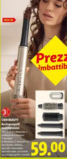 Lidl CIEN BEAUTY Asciugacapelli multifunzione offerta
