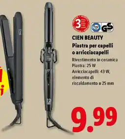 Lidl CIEN BEAUTY Piastra per capelli o arricciacapelli offerta