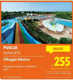 Lidl PUGLIA Villaggio Albatros offerta