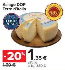 Carrefour Market Asiago DOP Terre d'Italia offerta