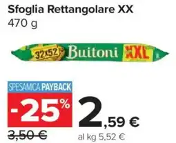 Carrefour Market Sfoglia Rettangolare XX offerta