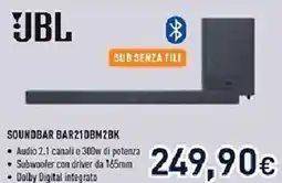 Unieuro JBL SOUNDBAR BAR21DBM2BK offerta