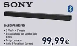 Unieuro SONY SOUNDBAR HTSF150 offerta