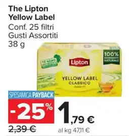 Carrefour Market The Lipton Yellow Label offerta